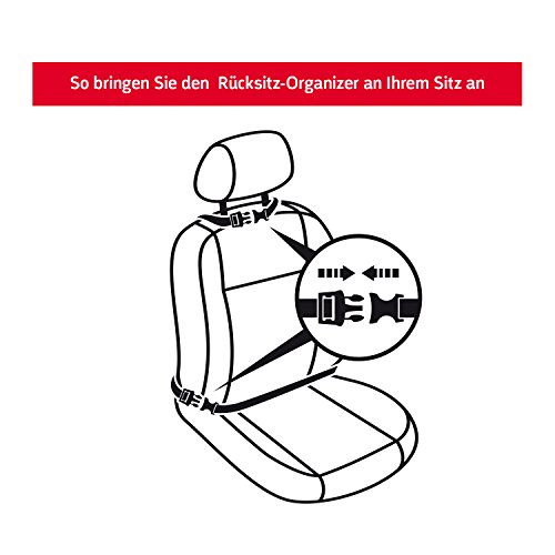 Classificazioni Moto Auto sedile posteriore Organizer con 4 grandi tasche – Auto Copri Sedili per lo schienale – Auto Borsa Per Accessori Per Bambini Con Protezione Antiscivolo