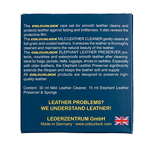 Colourlock - Detergente e balsamo per borse in pelle – kit ideale per pulire, lucidare e proteggere borse da postino e a tracolla