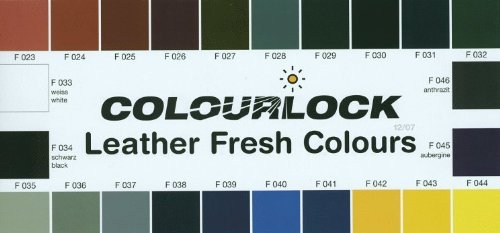 Colourlock® - Prodotto di tinteggiatura della pelle, tonalità standard (color cuoio), flaconcino da 30 ml, per rimuovere righe, zone scolorite e parti usurate su pelle e finta pelle