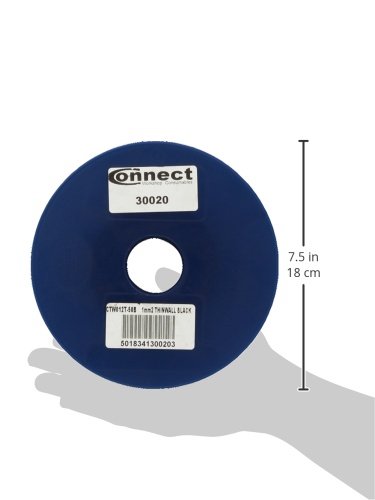 Connect 30020 - Cavo unipolare per auto, Thin Wall, 5 m x 0.2 mm, colore: Nero