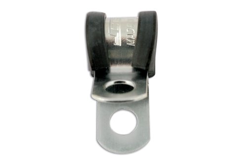 Connect 30772 - Confezione da 50 morsetti stringicavo da 13mm, in acciaio dolce e con profilo in gomma