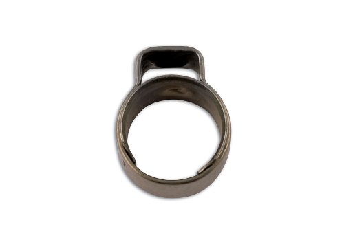 Connect 30826 - Confezione da 25 fascette pinzabili a 1 orecchio con anello interno, diametro 9,5 - 11,5 mm