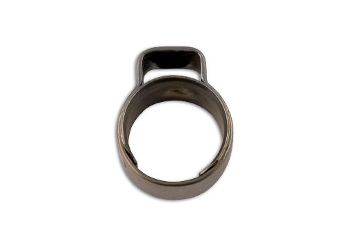 Connect 30828 - Confezione da 25 fascette pinzabili a 1 orecchio con anello interno, diametro 13,8 - 15,5mm