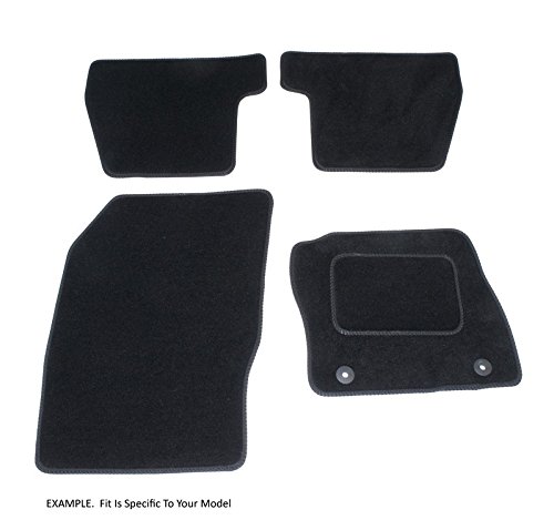 Connected Essentials su misura Tappetini in velluto TAPPETINI auto su misura per Seat Altea XL (2006-) – Nero, set di 4