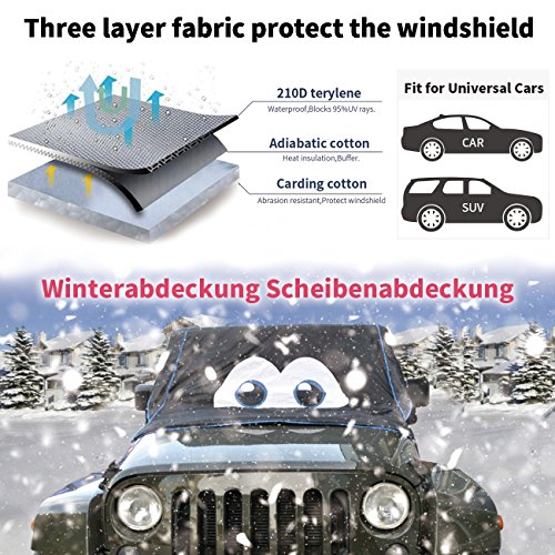 Copertura Parabrezza Auto For Renegade Cherokee Wrangler, auto Windshield Snow cover magnete isolamento termico sun-uv Shield Dust Shield impermeabile