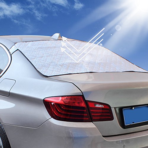 Copertura parabrezza posteriore auto, EFORCAR Protezione parabrezza più spessa Protezione parasole parabrezza Parabrezza visiera parasole resistente ai raggi UV