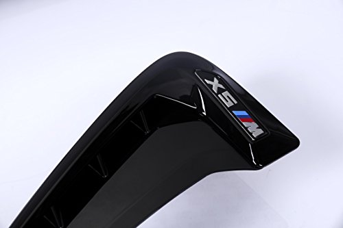 Copertura per condotto di areazione dell’auto, 2 pezzi, applicabile sul lato dell’auto come parafango, per BMW, colore: nero
