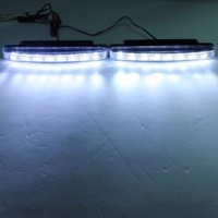 Coppia di Car 8 LED guida lampada corrente di giorno Testa Day Light Bianco