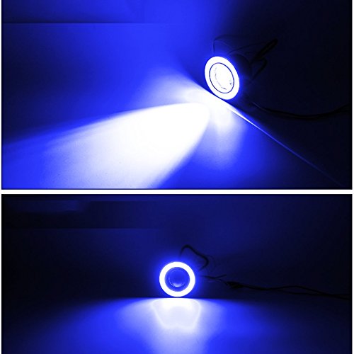 Coppia / Set 64mm / 76mm / 89mm 30W Super Bright LED COB Angel Eyes Daytime Running Light Auto Veicolo Fendinebbia universale