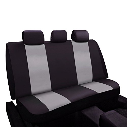Copri sedili per auto grigio scuro Set universale per berlina SUV Sedili coprisella per camion divisi Accessori per seggiolini auto