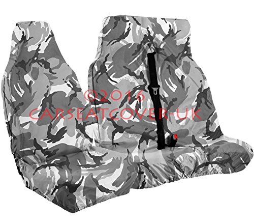 Coprisedili per auto XXGRYCAMOVSET08 coprisedili camouflage grigio singolo + doppio.
