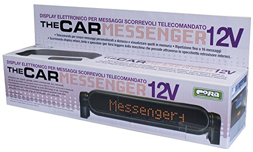 Cora 000120724 The Car Messenger Display Elettronico per Messaggi Scorrevoli