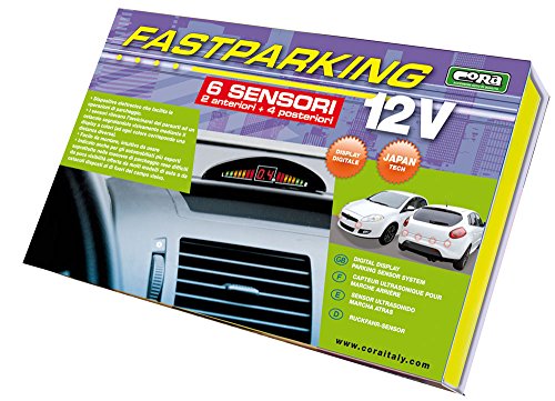 Cora 000120729 Fast Parking 6 Sensori di Parcheggio per Auto, 12 V