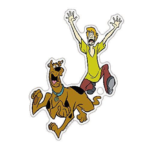 Corsa Scooby Doo Shaggy carattere Automotive decalcomania, con cupola emblema adesivo per auto camion moto portatile quasi nulla (multicolore su sfondo trasparente)