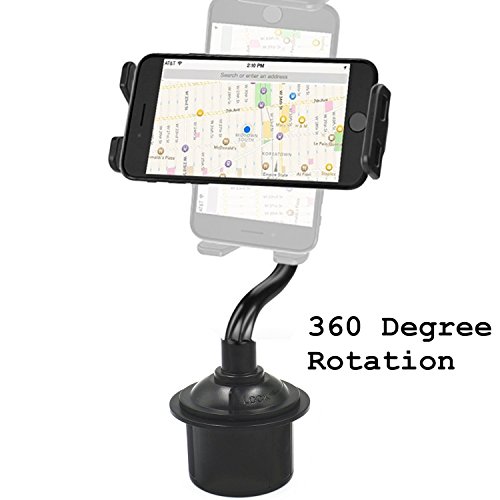 Coscod kit Cup supporto da auto supporto, rotazione ° pieghevole con il cellulare/tablet iPad regolabile Swing estesa Cup Holder per auto o camion o barca