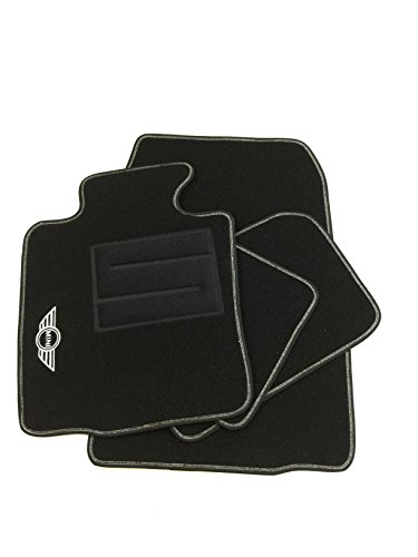 COUNTRYMAN / PACEMAN tappeti auto tappetini in moquette nera con logo