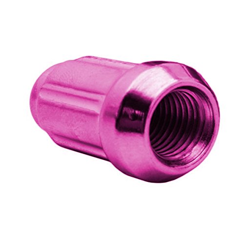 Cpr chiudi estremità scanalata acciaio ruota dadi 20PCS con chiave M12 x 1.25 rosa