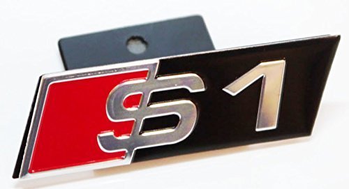 Cromo Nero Rosso S1 Griglia Anteriore Distintivo Emblema