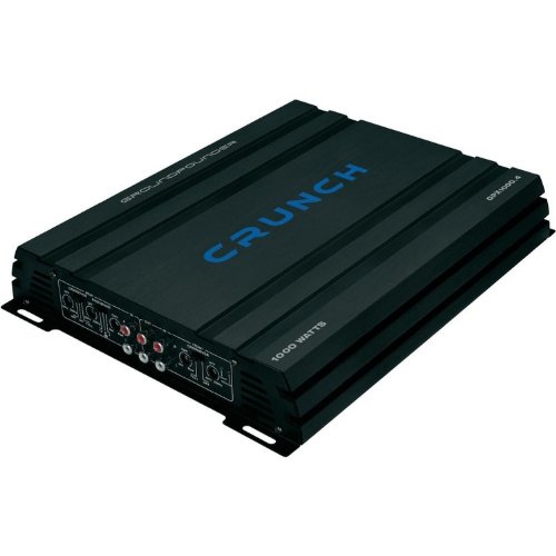 Crunch GPX1000.4 4.0 Car Wired Black audio amplifier - audio amplifiers (4.0 channels, A/B, 0.05%, 100 dB, 0 - 12 dB, 20000 Ω)