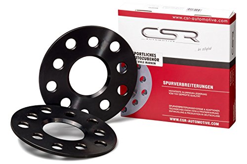 CSR-Automotive CSR-SP10205W - Spaziatore 10 mm per asse (5 mm per ruota), sistema 5E (anodizzato), LK 100/5 + 112/5 NLB 57,1 mm spessore