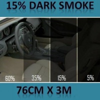Dark Smoke 15% Windows pellicola 76 cm x 3 m