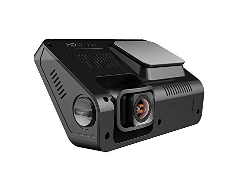Dash Cam, Dual Lens telecamera per auto registratore 1080p FHD 170 gradi grandangolare 10,9 cm anteriori e posteriori con visione notturna, G-Sensor, registrazione in loop, comando e monitor LCD