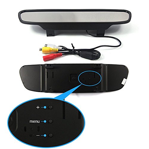 Dax-Hub macchina fotografica di sostegno e monitor, 4.3 "macchina fotografica impermeabile di sostegno pollici e il monitor di retrovisione che inverte parcheggio Specchio Sistema di Reverse (4.3 inch- Specchio Parcheggio)