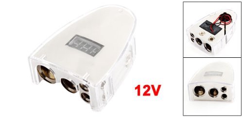 DealMux 12V Digital Display Positivo 0/8 AWG Sezione Auto Battery Terminal Morsetto