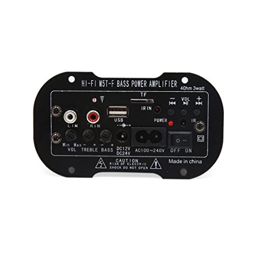 DealMux CC 12V 24V 3W audio Hi-Fi stereo Bass Subwoofer bordo dell