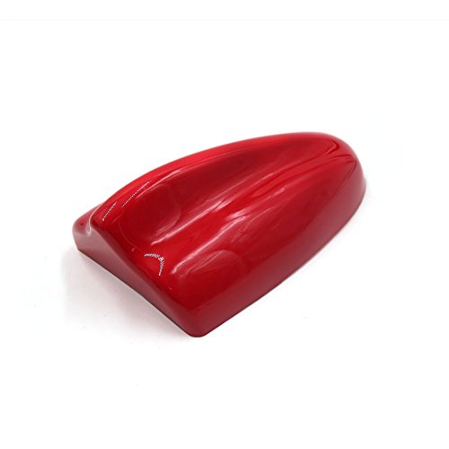 DealMux di plastica rosso a forma di pinna di squalo autoadesivo AM / FM Radio segnale Antenna per auto