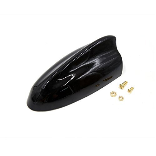 DealMux plastica nera a forma di pinna di squalo autoadesivo AM / FM Radio segnale Antenna per auto