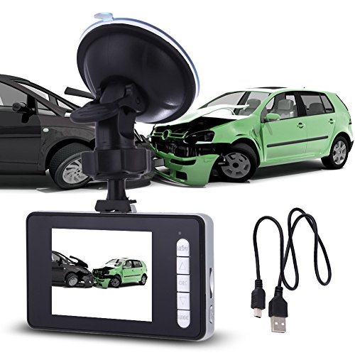 Demiawaking, telecamera ultrasottile G20 da auto a LED per visione notturna, dash cam di sicurezza, 6,9 cm, 140 gradi, grandangolare, per registrare video