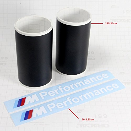 Demupai m performance Decal Side Decal --- 220 cm*11 cm (con strisce di colore bianco e nero)