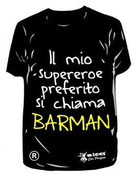 Deodorante Auto T-Shirt "Il mio supereroe preferito si chiama Barman"