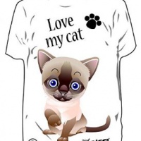 Deodorante Auto T-Shirt "Love my cat"