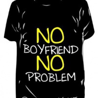 Deodorante Auto T-Shirt "No Boyfriend No problem"