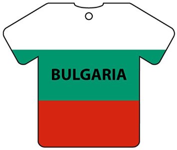 Deodorante Per Auto Personalizzato BULGARIA FLAG JERSEY