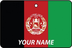 Deodorante Per Auto Personalizzato Con La Bandiera AFGHANISTAN FLAG