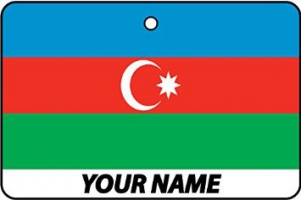 Deodorante Per Auto Personalizzato Con La Bandiera AZERBAIJAN FLAG