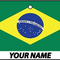 Deodorante Per Auto Personalizzato Con La Bandiera BRAZIL FLAG