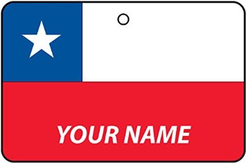 Deodorante Per Auto Personalizzato Con La Bandiera CHILE FLAG