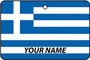 Deodorante Per Auto Personalizzato Con La Bandiera GREECE FLAG