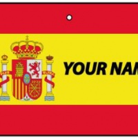 Deodorante Per Auto Personalizzato Con La Bandiera SPAIN FLAG