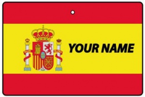 Deodorante Per Auto Personalizzato Con La Bandiera SPAIN FLAG