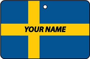 Deodorante Per Auto Personalizzato Con La Bandiera SWEDEN FLAG