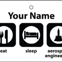 Deodorante Per Auto Personalizzato EAT SLEEP AEROSPACE ENGINEERING