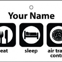 Deodorante Per Auto Personalizzato EAT SLEEP AIR TRAFFIC CONTROLLER
