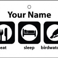 Deodorante Per Auto Personalizzato EAT SLEEP BIRDWATCHING