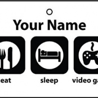 Deodorante Per Auto Personalizzato EAT SLEEP VIDEO GAMES
