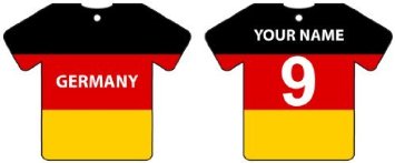 Deodorante Per Auto Personalizzato GERMANY FLAG JERSEY